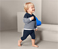 5 Leggings, blau, grün, grau