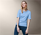 Halbarmshirt, hellblau