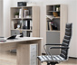 3-teiliges Büromöbel-Set »Serie 400«, platingrau und Sandeichen-Dekor