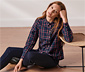 Karierte Bluse aus Baumwoll-Flanell