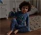Kinder-Glow-in-the-dark-Pyjama mit Pinguinprint