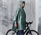 Unisex-Regenponcho, grün