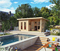 Karibu Premium-Gartenhaus, 38 mm (Altona 5), natur