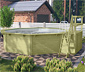 Karibu Gartenpool-Set »Modell 2« inkl. Terrasse, ca. 550 x 470 cm
