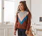Strickpullover im Colorblocking-Design  