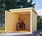Karibu Fahrrad-Garage mit Fahrradschienen, 19 mm, natur