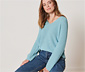 Strickpullover, hellblau
