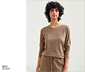 NAH/STUDIO Longsleeve | nachhaltige Baumwolle, hazelnut