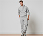 Hoodie, grau meliert