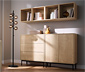 Regalmodul »Flemming«, ca. 37,5 x 37,5 cm, offen, Eichendekor