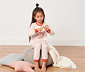 2 Kleinkinder-Pyjamas, rosa und blau