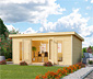 Karibu Premium-Gartenhaus, 38 mm (Altona 3), natur