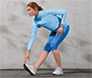 3/4-Sporttight, blau