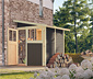 Karibu Anlehn-Gerätehaus, 19 mm (Wandala 2), grau