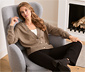 Feinstrickjacke mit Cashmere