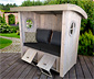 WEKA-Sitzlaube mit Runddach »Merano«, grau, 19 mm