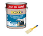 Bondex Wetterschutz-Farbe, 3,0 l, inkl. Flachpinsel, anthrazit
