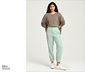 NAH/STUDIO Hose | Baumwoll-Leinen-Mix, Caribbean Blue