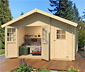 Weka Gartenhaus mit 2 seperaten Räumen, 28 mm (253 Gr. 1)