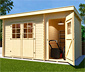 Weka Gartenhaus mit seperatem Raum, 28 mm (Gr. 1)