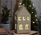 LED-Outdoor-Zinkhaus-Laterne, breit