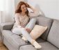 Kuschelige Leggings, grau meliert