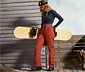 Ski- und Snowboardhose, orange