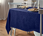 Jacquard-Tischdecke, Übergröße, blau