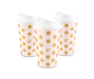 3x Mehrwegbecher - golden dots