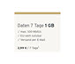 Datenoption 7 Tage 1 GB