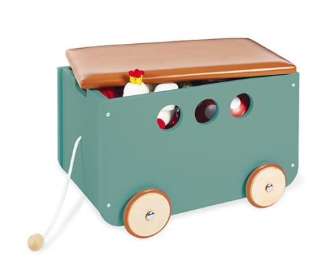 Pinolino-Spielzeugkiste mit Rollen »Jim«, pistazienfarben online bestellen  bei Tchibo 605030