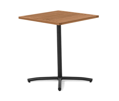 Tchibo - Balkontisch »Elin« - 62x62x74,5cm - schwarz - Eukalyptusholz / Stahl / Polypropylen