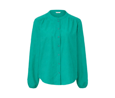 Tchibo - Bluse mit Stickerei - Damen - Gr. 36 - blau