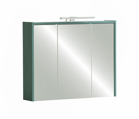 Tchibo - Spiegelschrank »Lovis« - 74,5x16x62,5cm - grün - Holz / Metall
