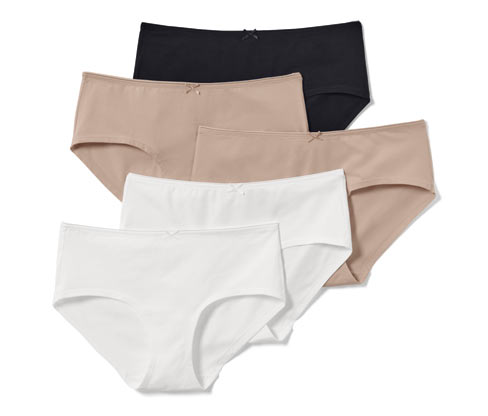Tchibo - 5 Pantys - Damen - Gr. S - schwarz