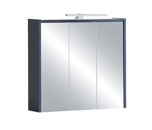 Tchibo - Spiegelschrank »Lovis« - 65x16x62,5cm - dunkelblau - Holz / Metall