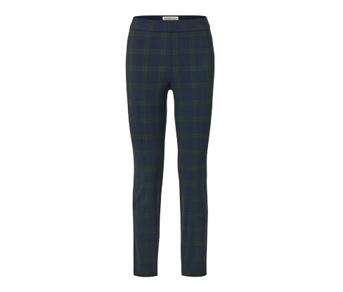 Tchibo - Stretchhose - Damen - Gr. 38 - dunkelblau/kariert