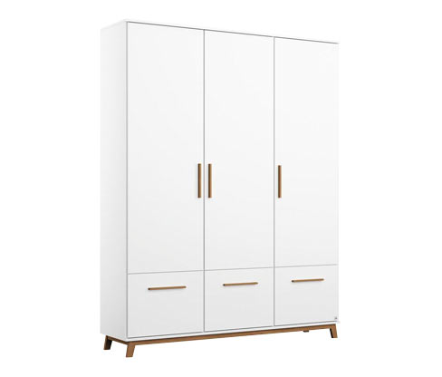 rauch Kleiderschrank »Carlsson« - 136x53x203cm - braun - Holz / Holz / Eichenholz