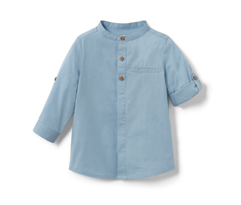 Tchibo - Kinder-Hemd - Baby - Gr. 62/68 - hellblau