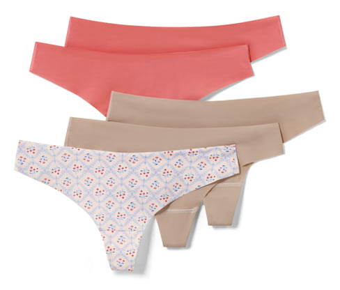 Tchibo - 5 Magic-Cut-Strings - Damen - Gr. L - apricot