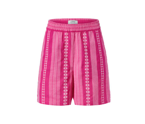 Tchibo - Webshorts mit Ikat-Muster - Damen - Gr. 42 - pink/jacquard