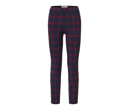 Tchibo - Stretchhose - Damen - Gr. 40 - dunkelblau/kariert