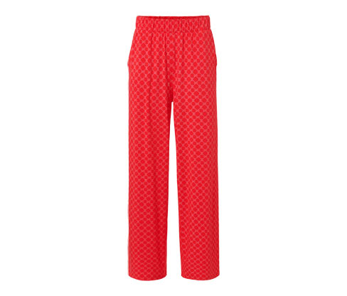 Tchibo - Bedruckte Palazzohose - Damen - Gr. L - creme/print