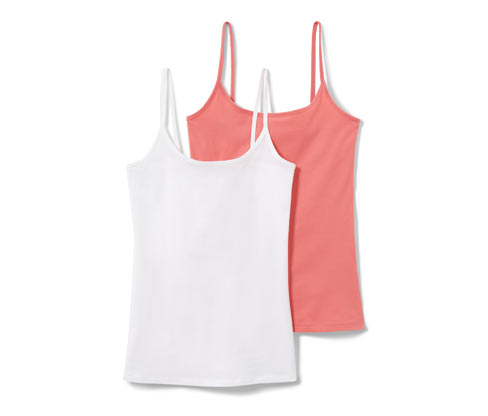 Tchibo - 2 Hemdchen - Damen - Gr. M - apricot