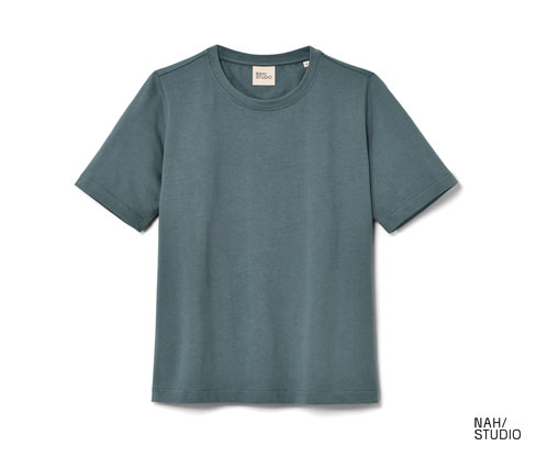 Nah/Studio Heavy Weight Shirt - nachhaltige Baumwolle - Gr. XS - blau