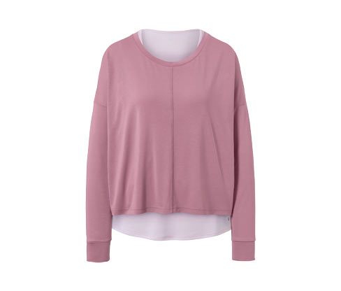 Tchibo - 2-in-1-Sportshirt - Damen - Gr. XL - hellrosa