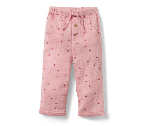 Tchibo - Baby-Schlupfhose - Baby - Gr. 62/68 - rosa/print