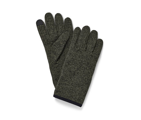 Tchibo - Strickfleece-Handschuhe - Herren - Gr. 6,5 - schwarz