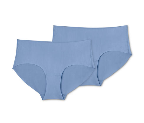 Tchibo - 2 Magic-Cut-Pantys - Damen - Gr. L - blau