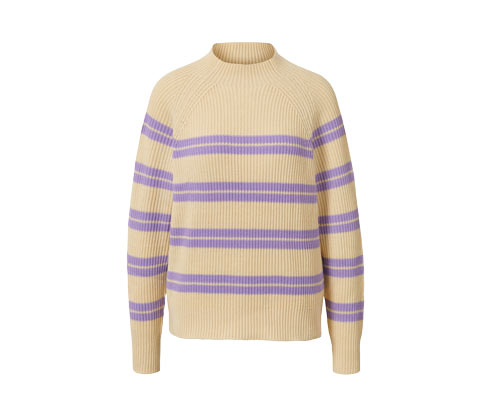 Tchibo - Gestreifter Strickpullover - Damen - Gr. XL - lila/gestreift